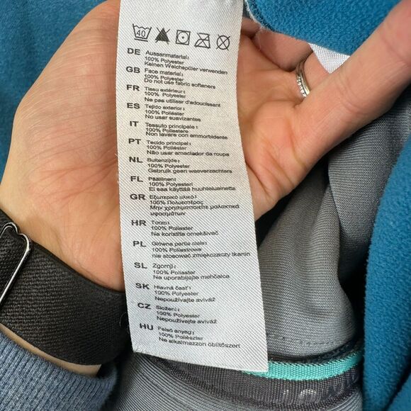 MAMMUT Women's M Full Zip Soft Polyester Borah Fleece Jacket Teal - Picture 7 of 8